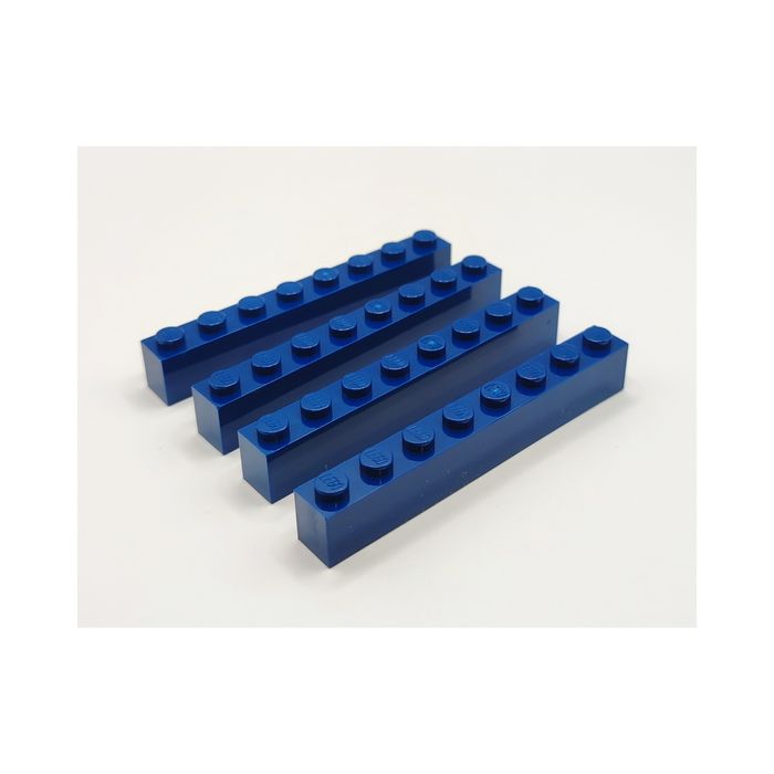 LEGO 3008 Klocki 1x8 Ciemno Niebieskie 4 szt.