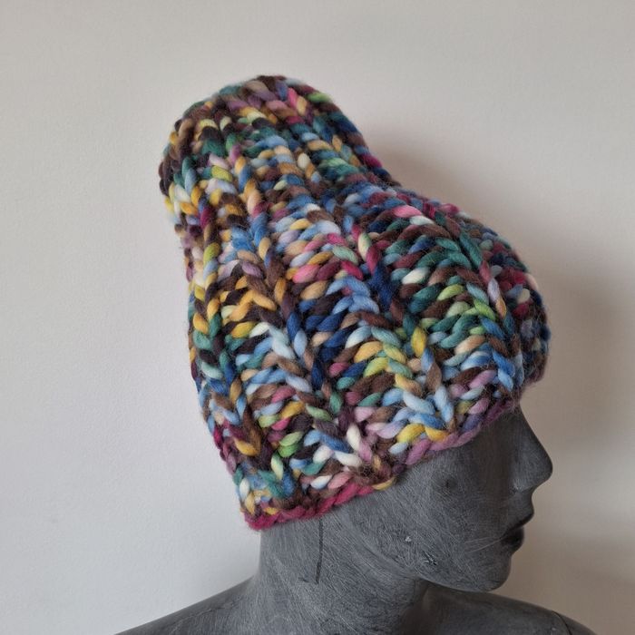Czapka beanie wełna merino
