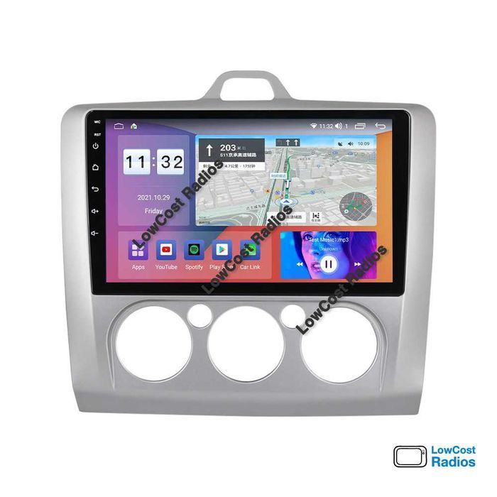 Auto Rádio ANDROID 15 - FORD FOCUS 9 Polegadas • GPS • BLUETOOTH • USB