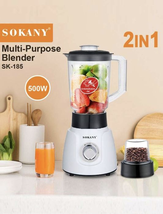 Sokany SK-185 Blender wielofunkcyjny 500 W 2 w 1