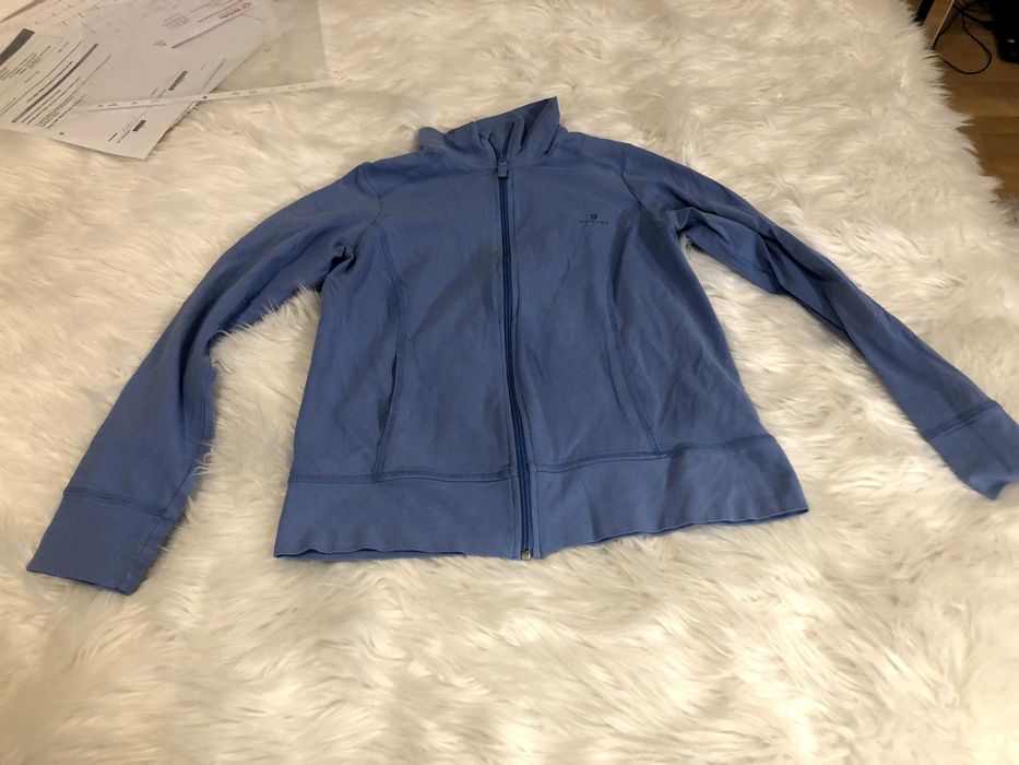 casaco azul de fecho tamanho s