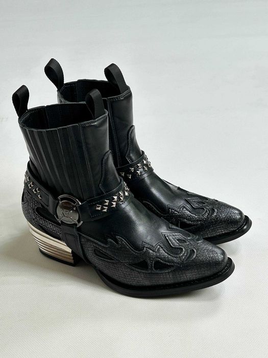 『CBZ-01　crawlerboyz』 Черевики indie sleeze казаки hedi boy archive black чорні: 3 999