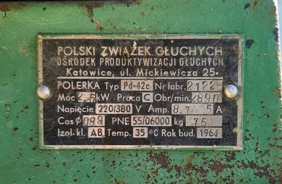 Szlifierko-polerka – typ Pd-42c