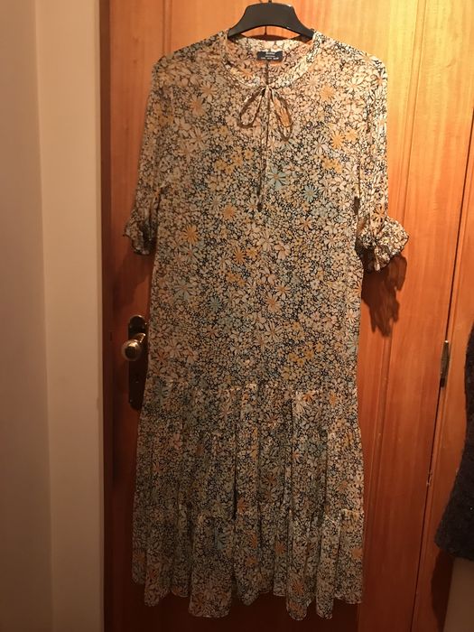 Vestido comprido Bershka