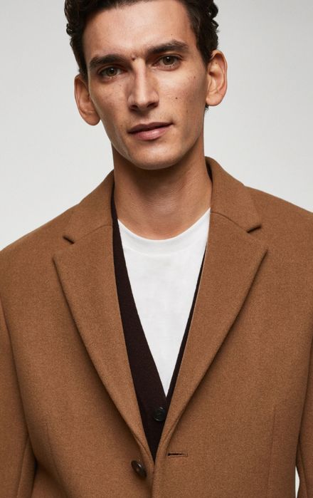 Sobretudo comprido Slim Fit Tamanho S