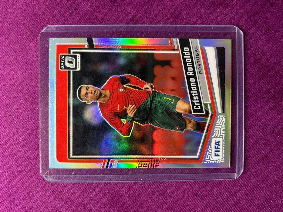 Cristiano Ronaldo card Panini Optic 2024 Prizm Portugal Refractor