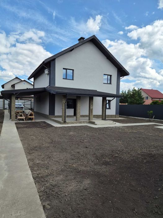 Новий сучасний будинок 180 м² біля річки Десна | 8 соток | с. Пухівка | КМ "Вега"