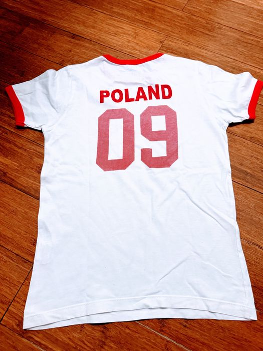 Biala koszulka Polski jak nowa