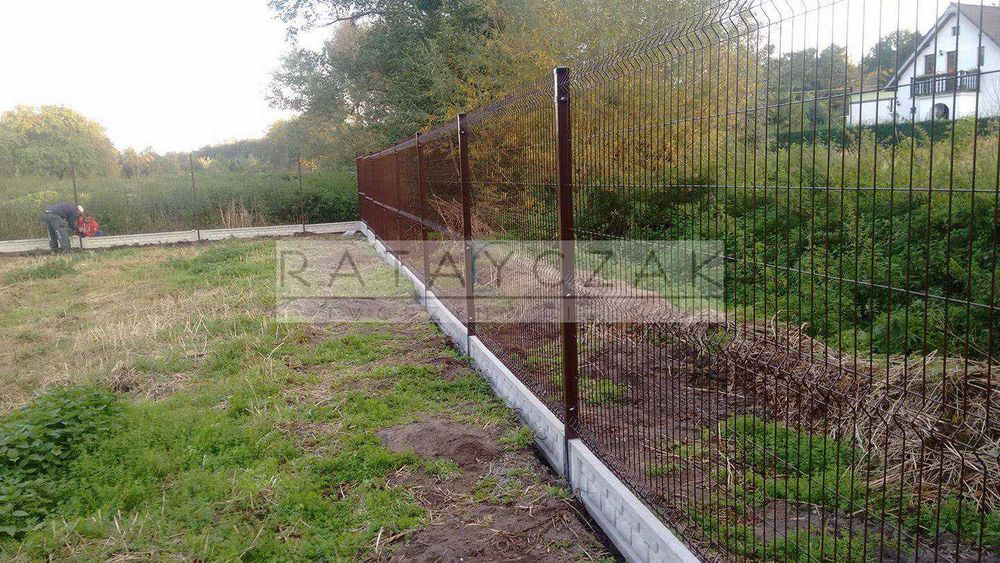 Panel siatkowy ogrodzeniowy Panele systemowe Ogrodzenie Panelowe 1,23m