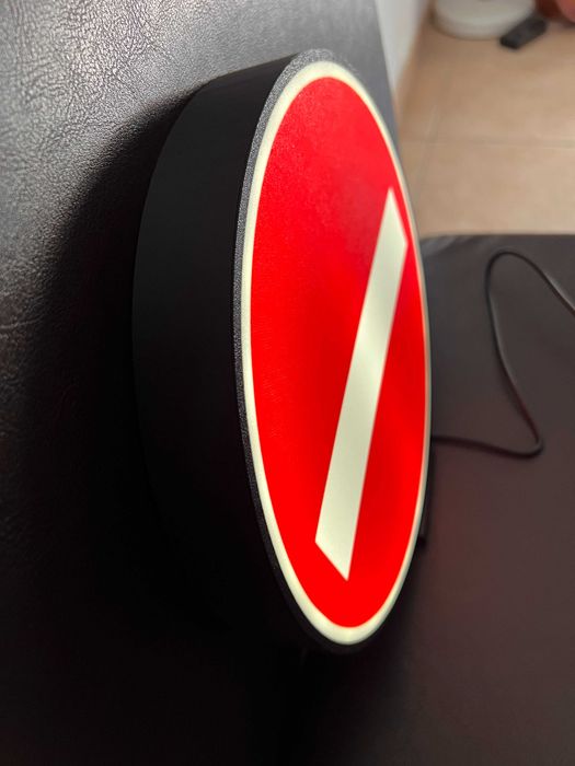 Sinal Proibido em Led