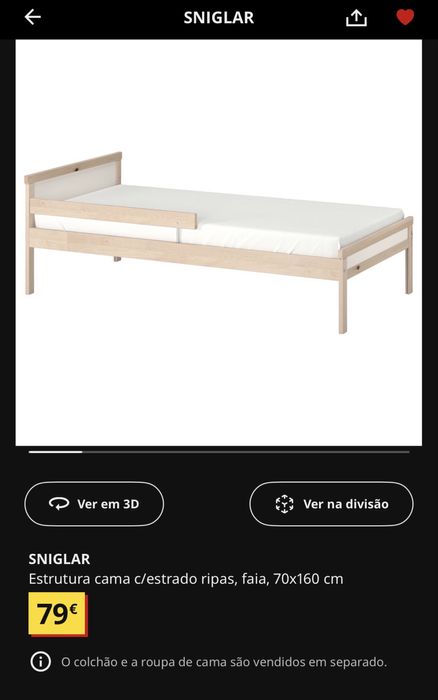 Cama de criança Ikea