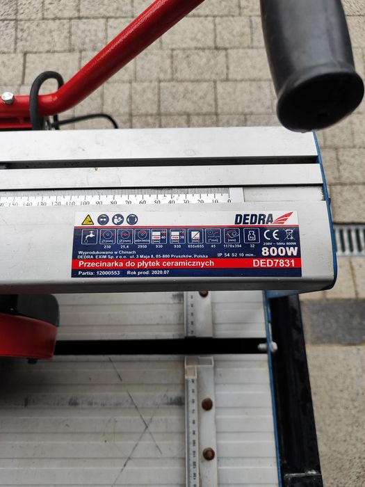Przecinarka do glazury 230mm 800W DEDRA DED7831