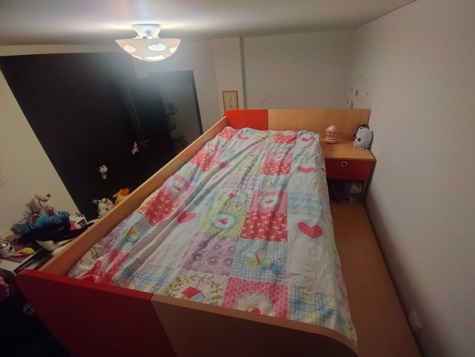 Beliche de madeira Gala Ranza com 3 camas 190x90 em bom estado