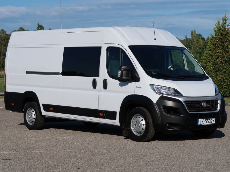 Fiat 2019 Ducato BRYGADÓWKA CARPOL 7 osób MAXI L4H2 180ps, SALON POLSKA , Tylko 112tyś km. Nawigacja, Pompowany fotel, tempomat, klimatronik, ŚLICZNY
