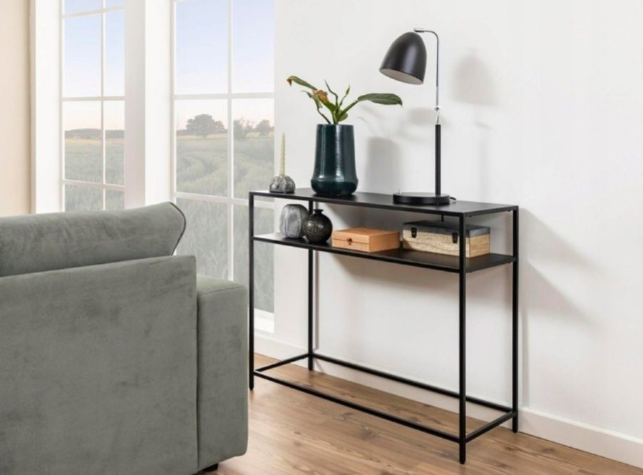 Konsola metalowa czarna Newcastle II