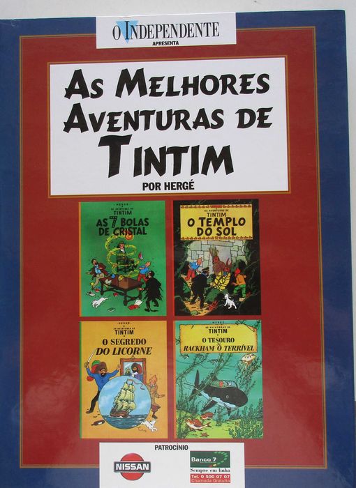 TINTIM - - - Edição encadernada - - - - - 4 X Álbuns = 1 Livro