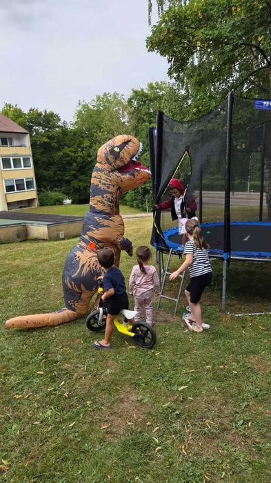 Nowy gigantyczny kostium przebranie dinozaur dla dorosłych 150-200cm KOMPLETNY ZESTAW !!