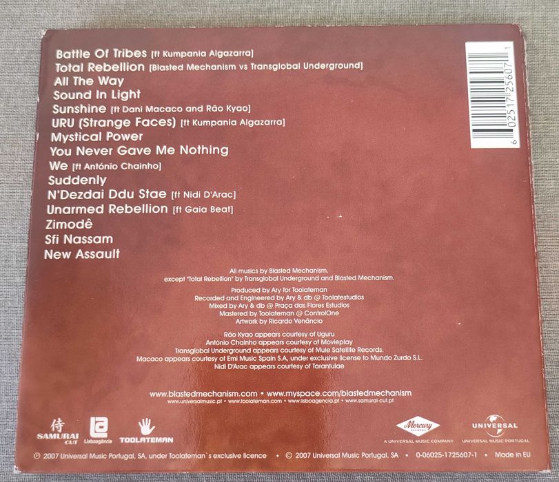 2 cd's de Blasted Mechanisn