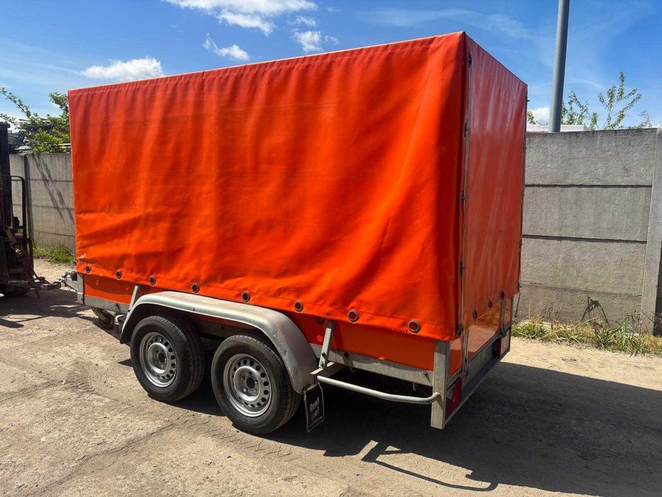 Przyczepka samochodowa ATEC z plandeką - mocna DCM 2000