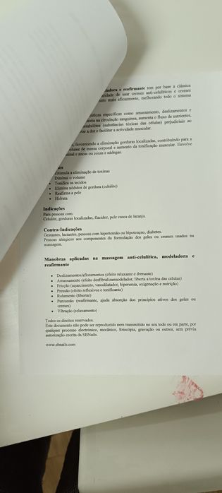 Manual de Massagem Redutora usado