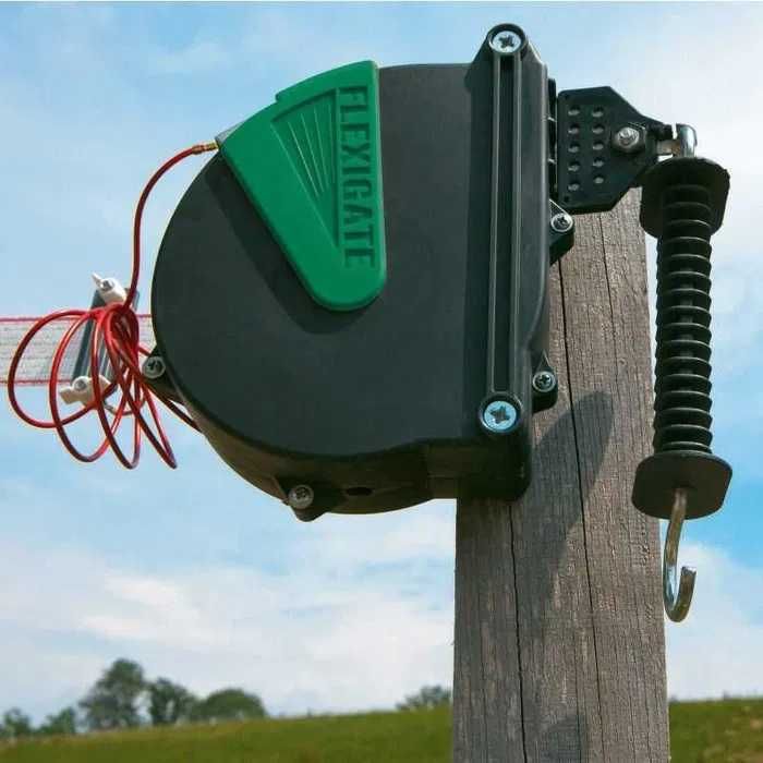 Zestaw bramowy do ogrodzeń elektrycznych Flexigate z taśmą, 7,5mx40mm