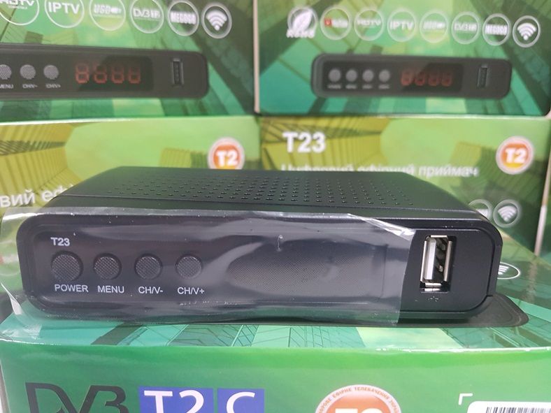 ‼️НОВИЙ‼️Цифровий Ефірний DVB-T2 тюнер приймач приставка ресивер декодер GoldenStream T23