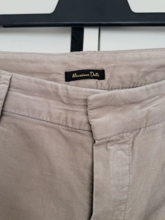 Spodnie damskie  Massimo dutti beżowe kremowe piaskowe 36/38 S/M