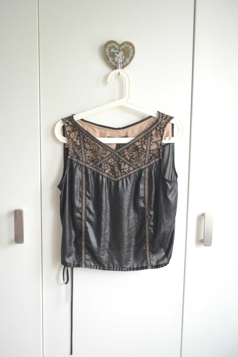 Designerska bluzka BCBG Max Azaria premium M czarna