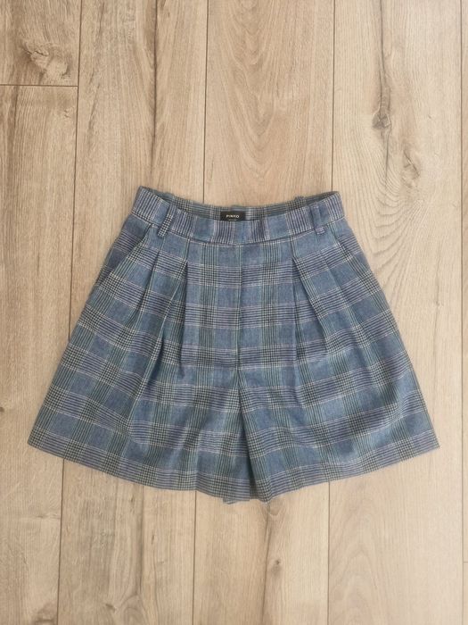 PINKO Sonia shorts flanella krótkie nowe spodenki z wysokim stanem w k