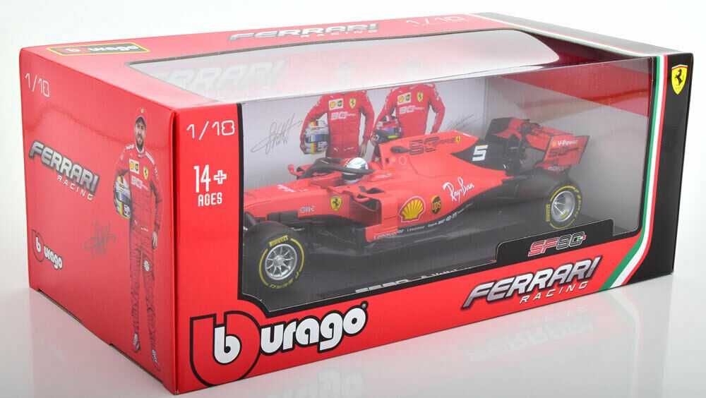 1/18 ferrari sf90 vettel 2019 (bburago) fórmula 1