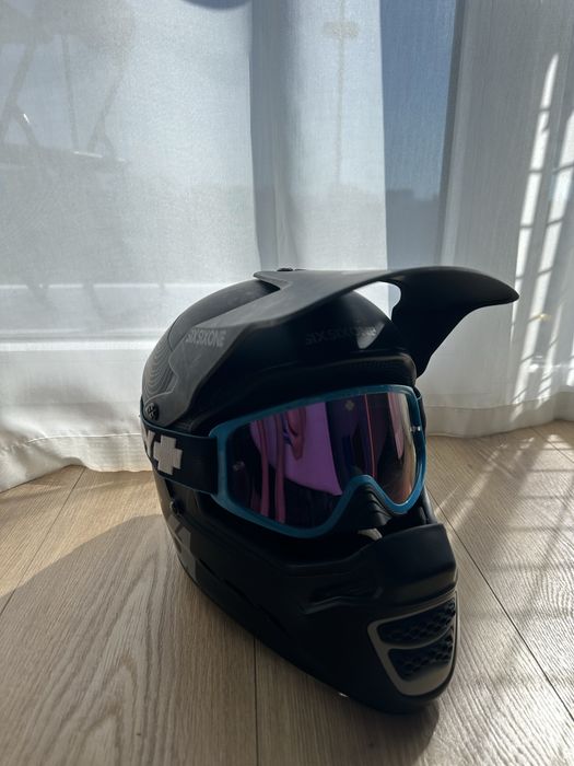 Мотоботи fox comp boot (flo yellow), шолом 661, рукавиці,захист голені