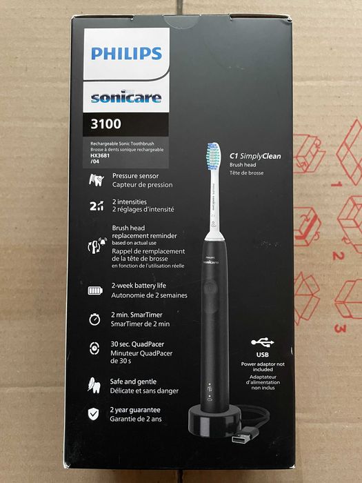 Електрична зубна щітка PHILIPS Sonicare 3100 HX3681/04 | Original | NEW