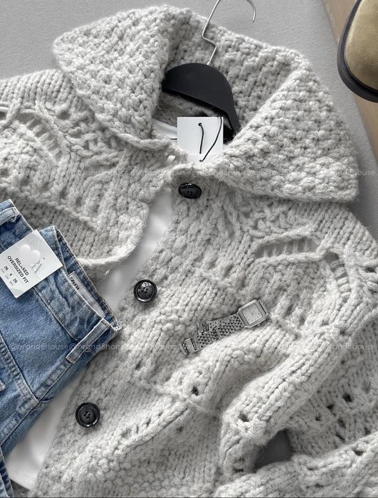 Кардиган із фактурної пряжі Zara