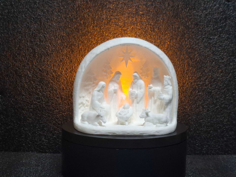 Presépio com lâmpada LED