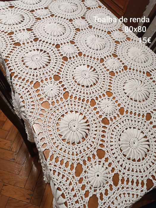 Colchas/toalhas de renda