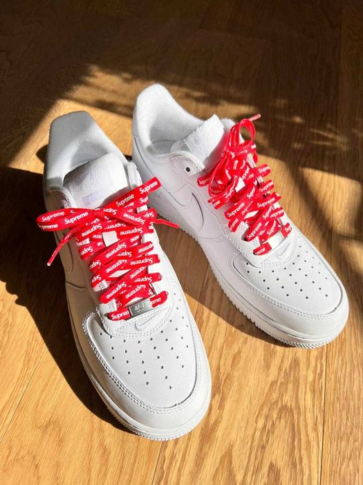 Nike Air Force 1 Low Supreme White R.42