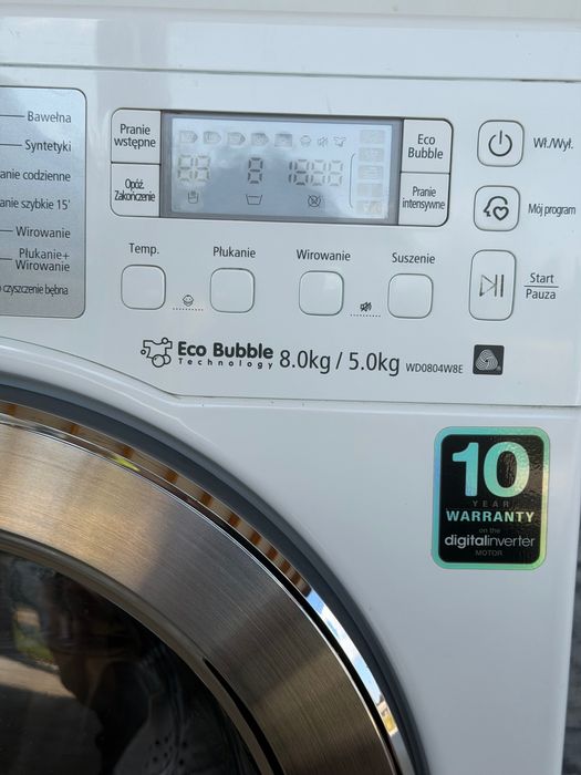 Прально-сушильна машина Samsung Eco Bubble WD0804W8E 8/5 кг