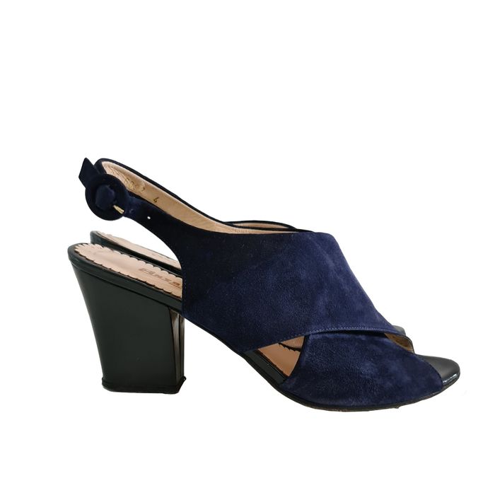 Sandálias camurça azul tam 37