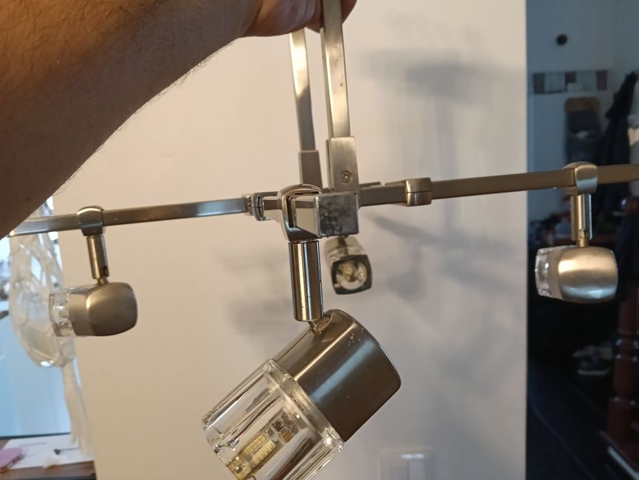 Conjunto de 3 candeeiros com lâmpadas G9 em led