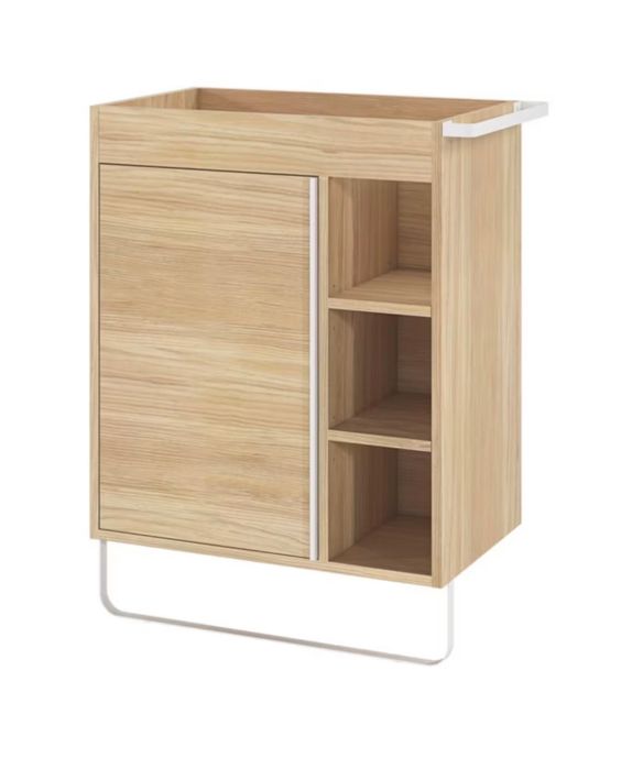 Szafka łazienkowa + umywalka + bateria