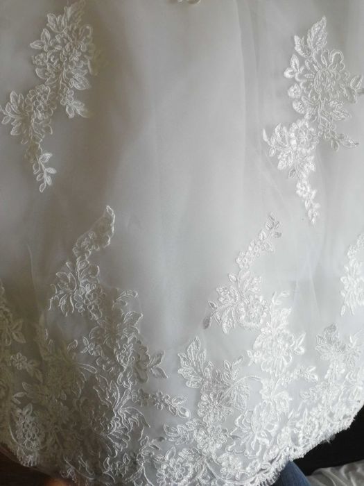 Suknia ślubna tiul i koronka rozmiar 36