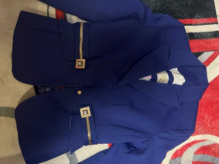 костюм синій брючний