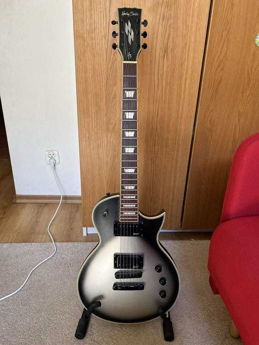 gitara elektryczna harley benton sc custom line silver burst