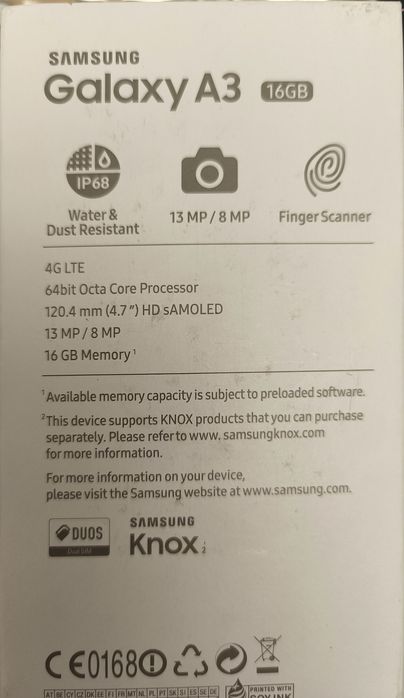 Смартфон Samsung galaxy A3 (2017)