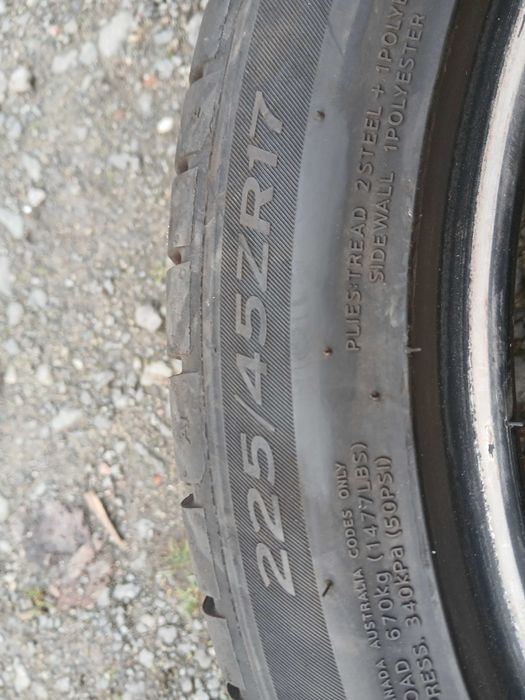 Opony 225/45/17 Hankook bieżnik 7mm 21 rok F-VAT