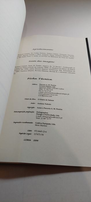 O Diário de Salazar - António Trabulo