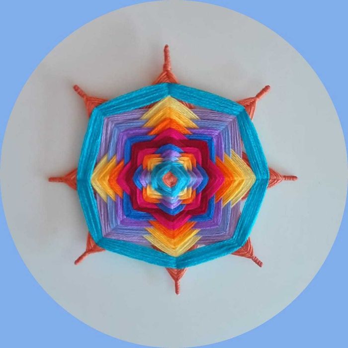 Mandalas grandes, feitas à mão, únicas.