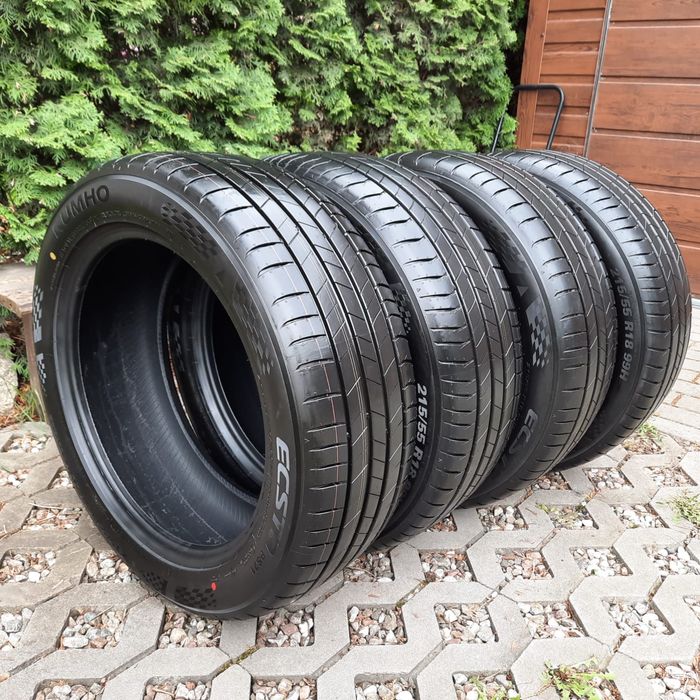 Komplet opon letnich KUMHO  r18 215/55 nowe