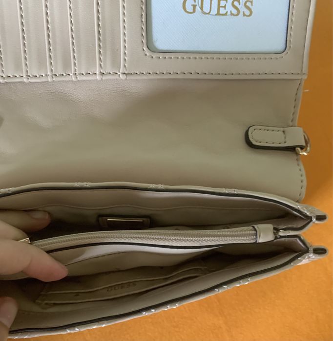 Mala creme guess tiracolo