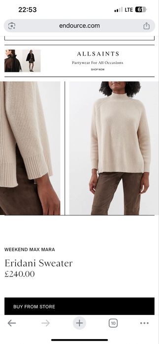 Светр Eridani із колекції Weekend Max Mara